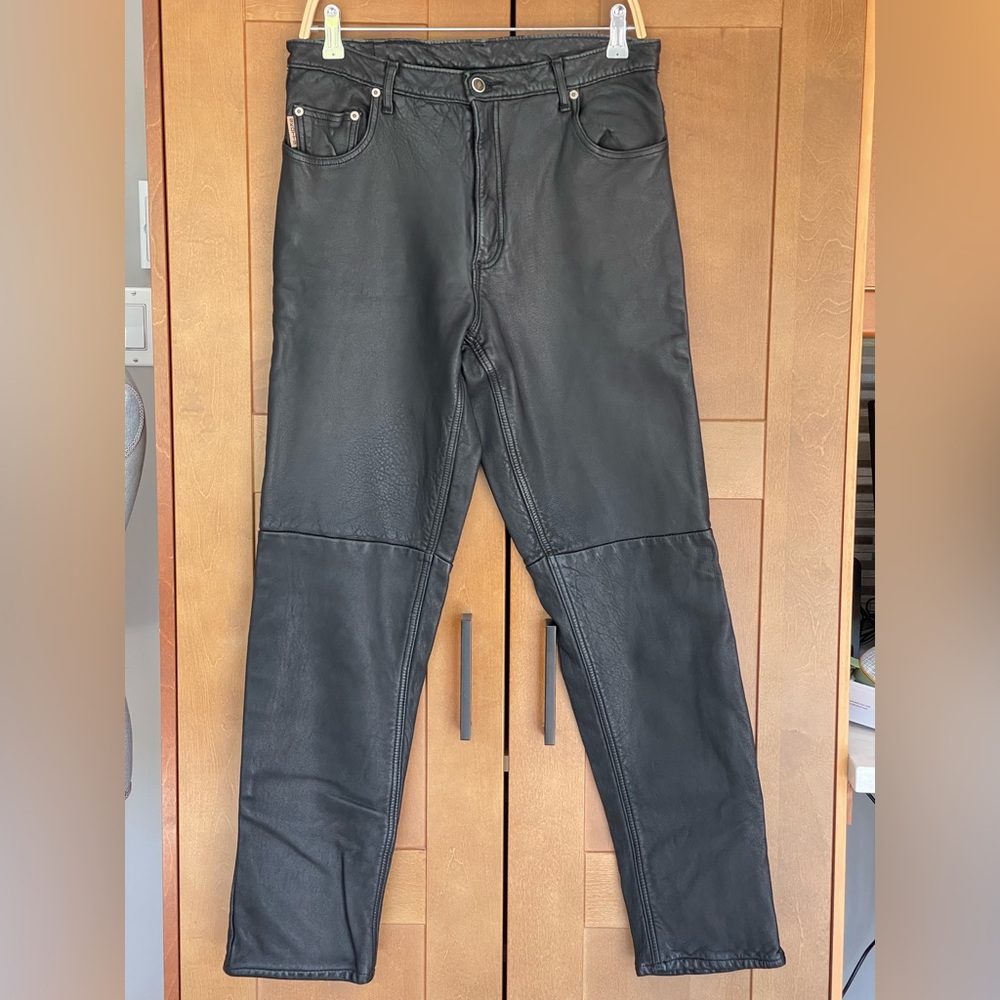 SKOTTS LEATHER MACHINE WASHABLE Black 5-Pocket Pants, Women’s Size 10